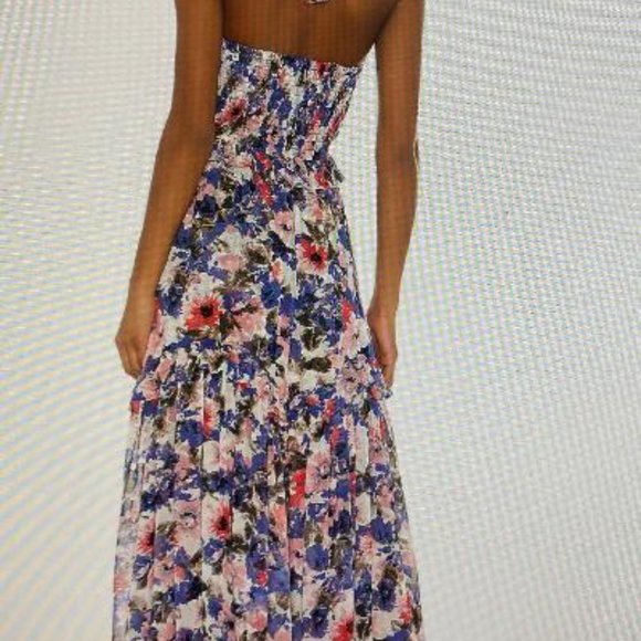 MISA of Los Angeles Dahllin Dress Tie Dye Floral - Picture 2 of 5